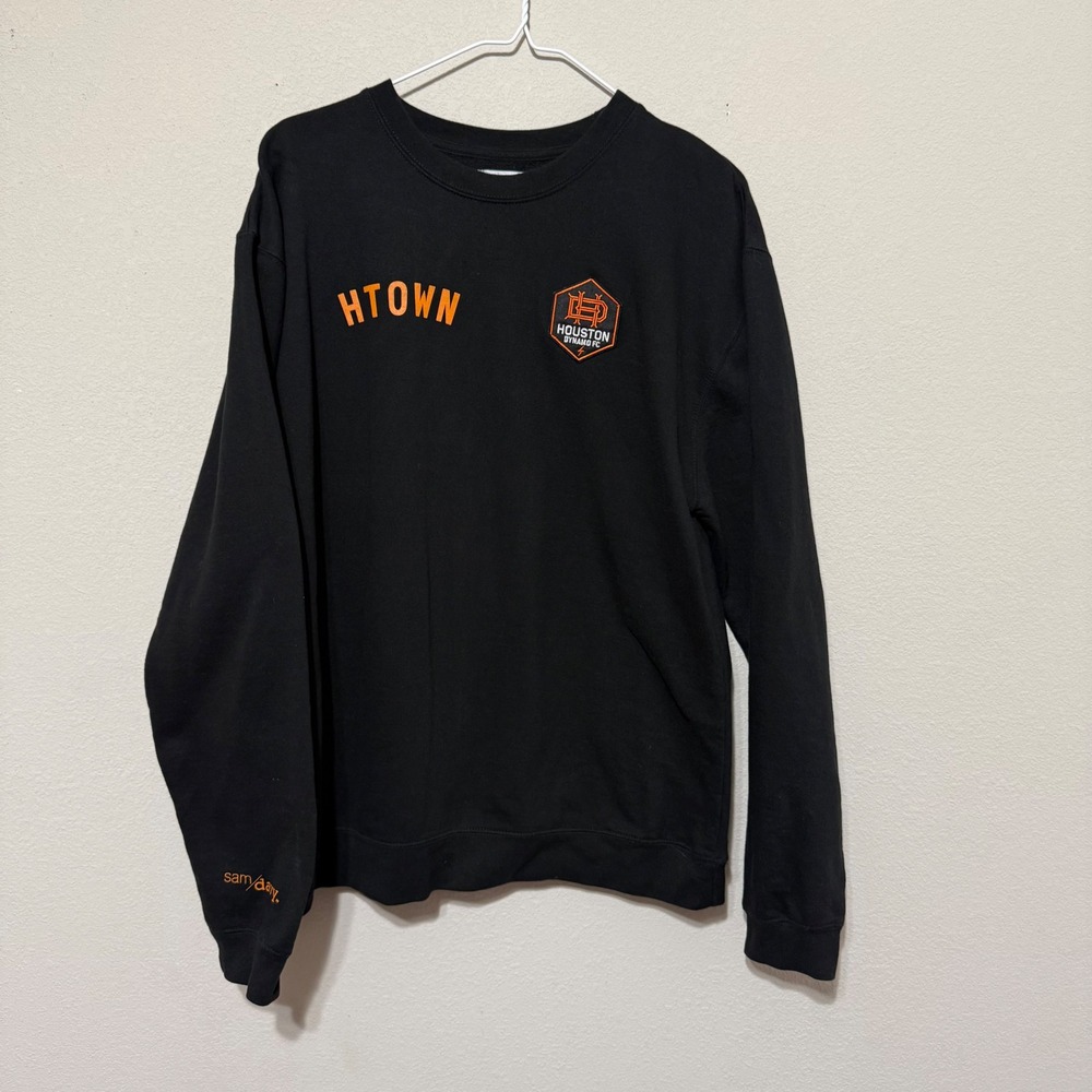 Sam Davy Houston Dynamo FC Sweatshirt Mens Large Black HTOWN Soccer Pullover